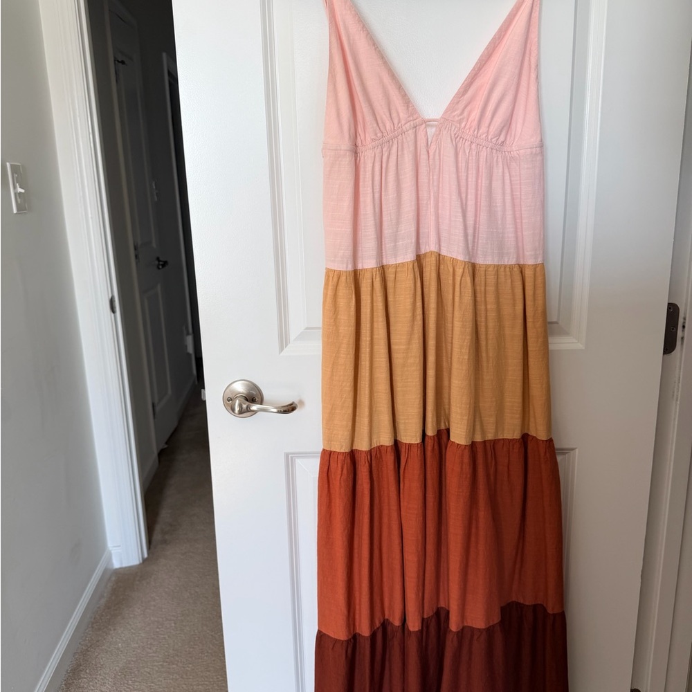 Anthropologie The Raya Colorblock Maxi Dress